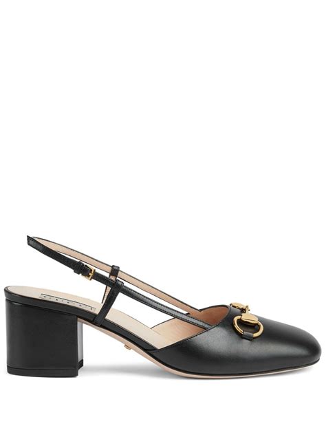 gucci horsebit slingback pump|farfetch Gucci slingback.